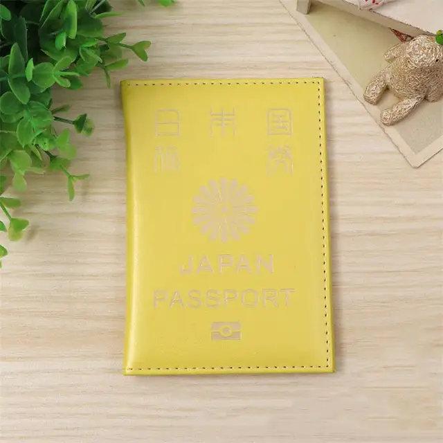 Hot Soft Leather Japan Passport Cover Women Passport Case Japanese
