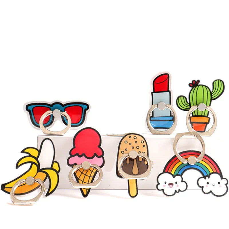 

*UVR Smartphone Car Folding Bracket Strong Desk Holder Cosmetic Desserts Rainbow Mobile Phone Stand Holder Mobile Phone Stand