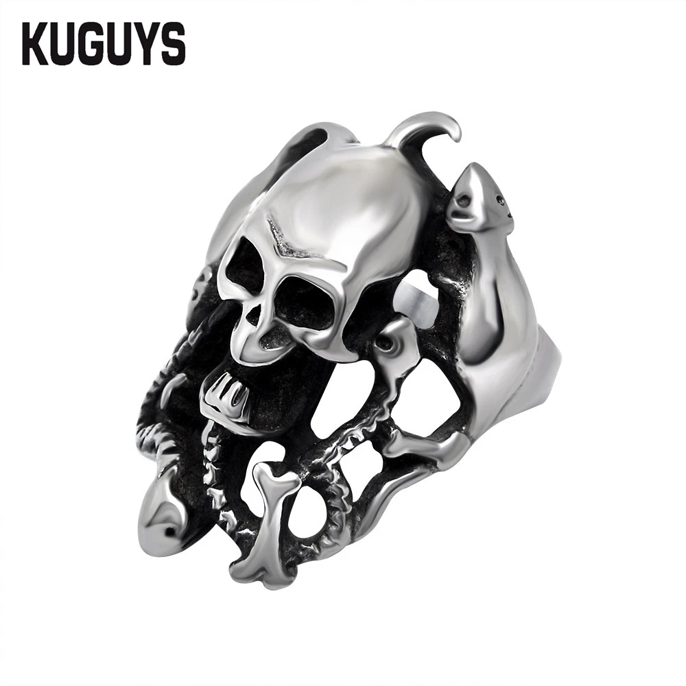 KUGUYS Punk Cincin Geng Motor Biker Pria Motobike Kartun Film TV