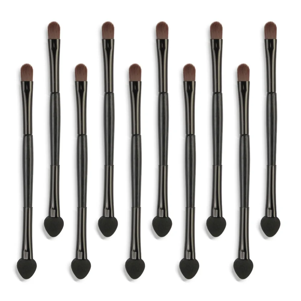 

10Pcs Professional Eyeshadow Applicator Sponge Brushes Double Ended Eye Shadow Powder Brush Makeup S3