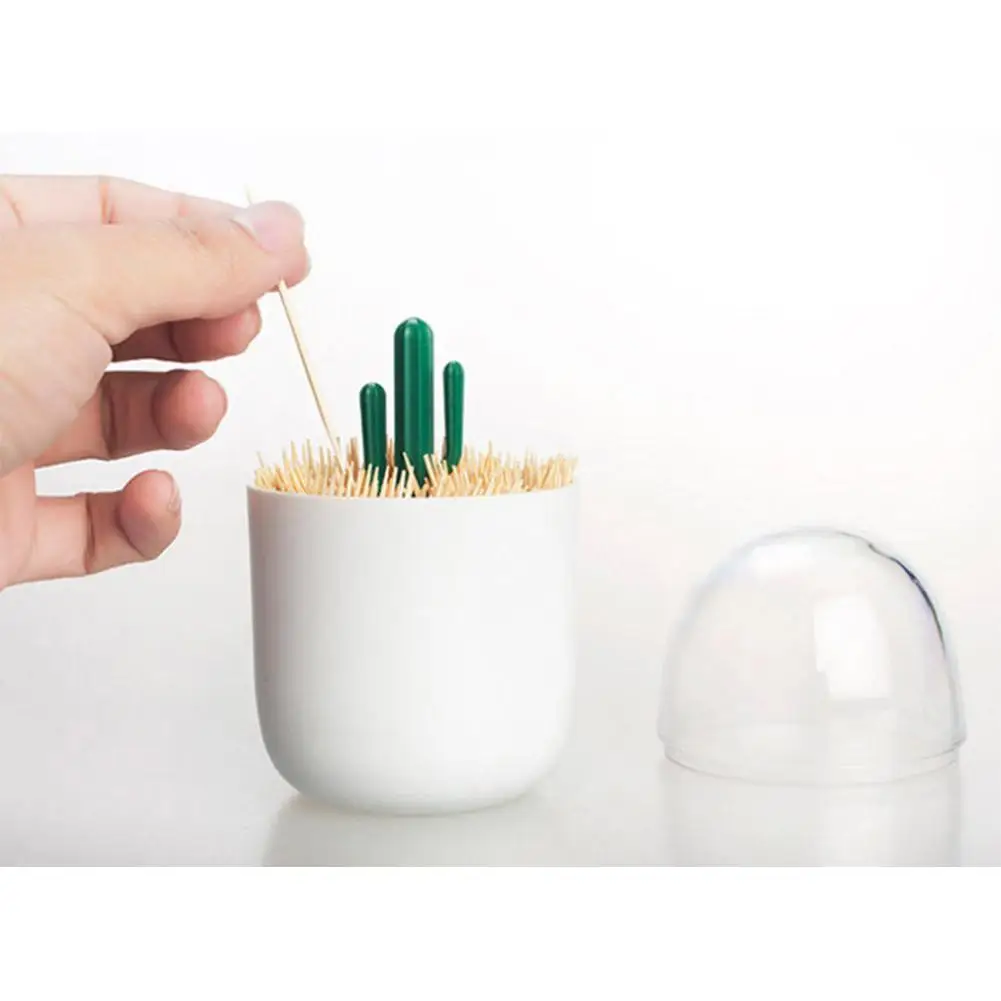 Cute Carton Dustproof Cotton Swab Holder Storage Box Table Decoration Toothpick Organizer Boxes Tampon Box Empty Container