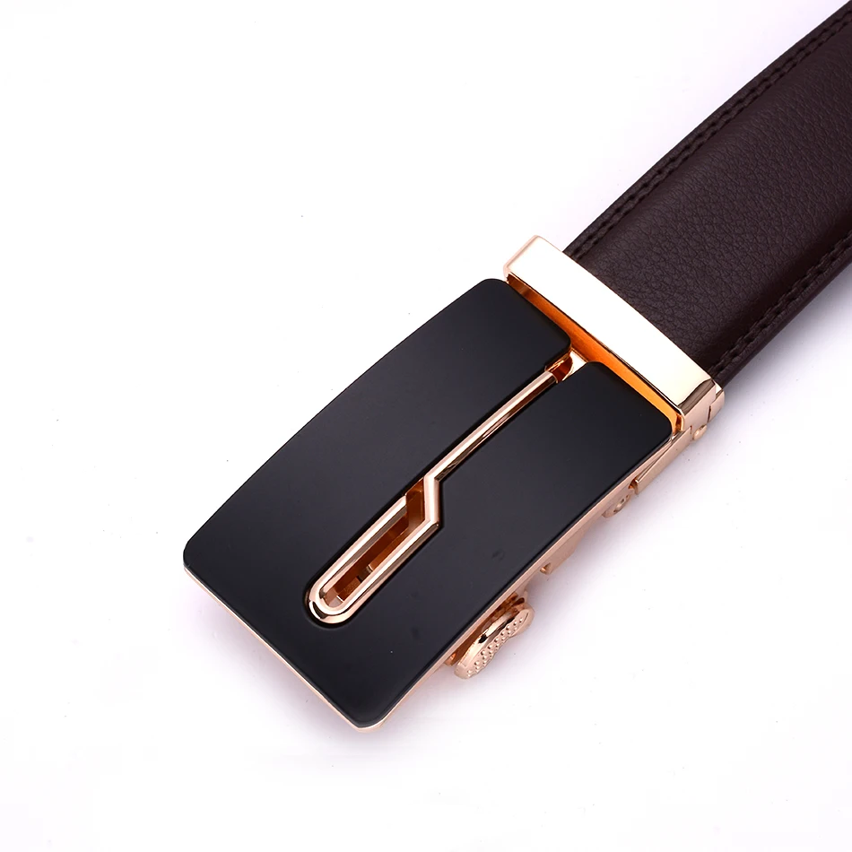 Ремень мужской из натуральной кожи с автоматической пряжкой|leather belts for men|designer