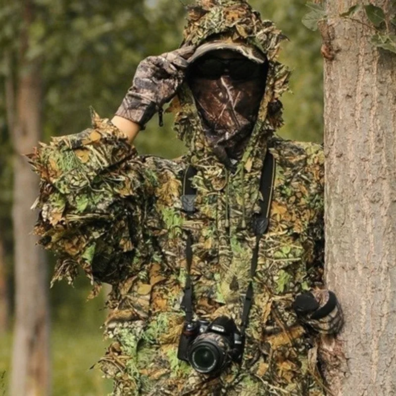  Game PUBG CS 3D Leaves Tactical Camouflage Clothing Bionic Ghillie Suit Clothing Camouflage Hunting