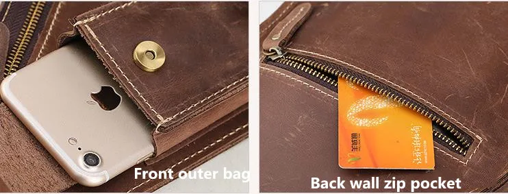 Tiding Crazy Horse кожа бритш Ретро стиль Мужская нагрудная сумка маленький простой рюкзак сумка через плечо сумки-мессенджеры коричневый новинка 8051