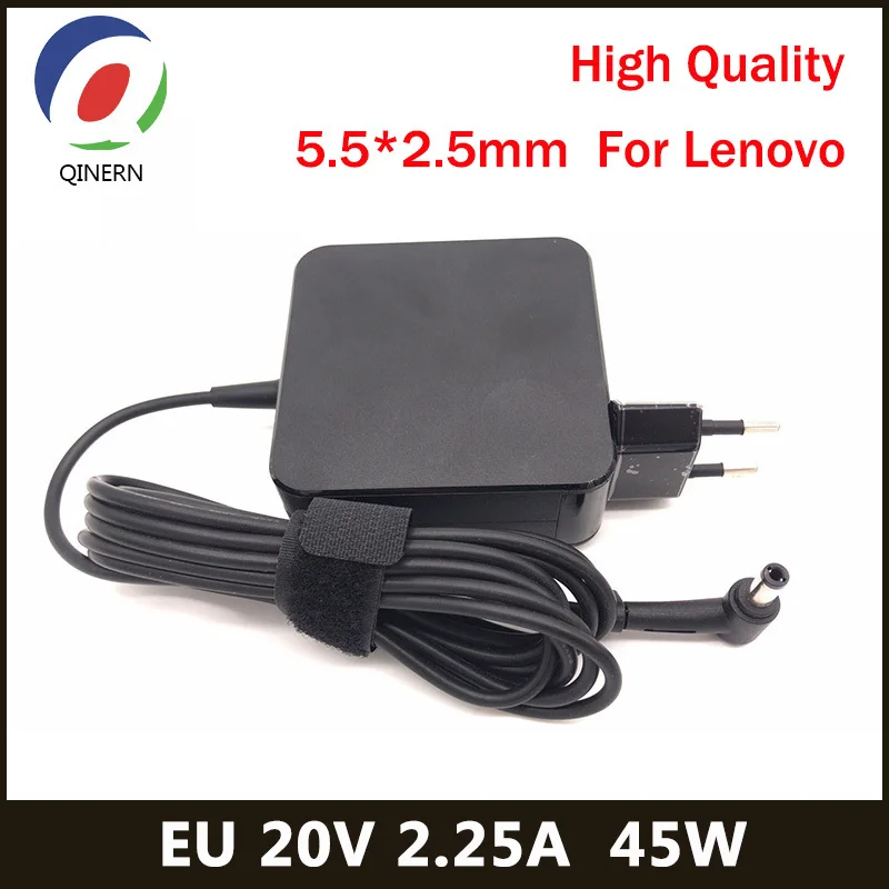 

QINERN EU 20V 3.25A 65W 5.5*2.5mm AC Laptop Charger For Lenovo Ideapad 100-14IBY 100-15IBY 100-14IBD Laptop Adapter For Lenovo