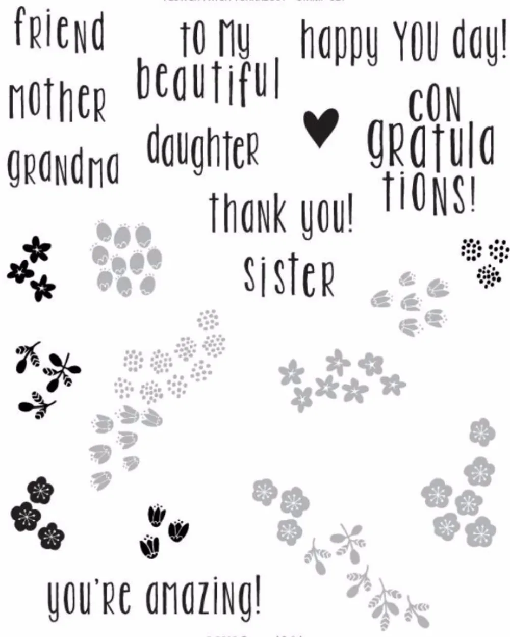 

flower Transparent Clear Stamp for DIY scrapbooking/Card Making C320