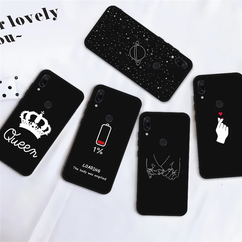 

Cute Heart Pattern Phone Case For Xiaomi Redmi Note 7 6 5 Pro Ultra Slim Silicon TPU Matte Back Cover On Redmi 6A 6 7 Case Capa