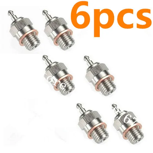 

6pcs N3 N4 Glow Plugs #3 #4 Hot Spark Vertex SH Engine Parts Accessroies For Nitro Truck Replace OS RC Model Car HSP 70117