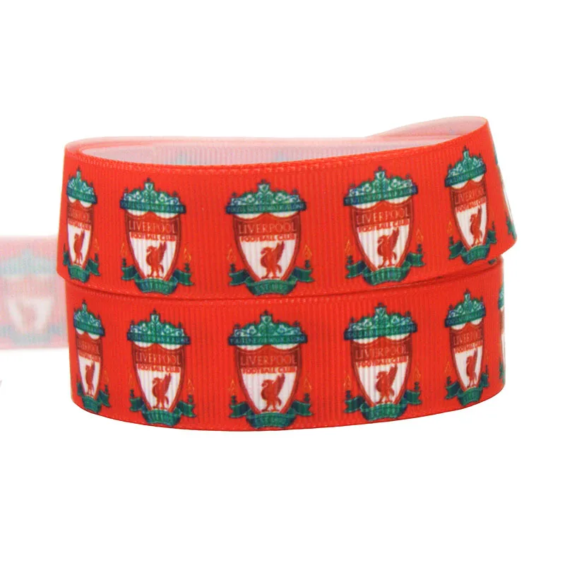 [IuBuFiGo] Free shipping 7/8" 22mm Team Club ribbon Grosgrain printed