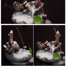 MagiDeal керамическая подставка для ароматических палочек Joss Insence Box горелка insense пепельница для дома СПА Аромат курит