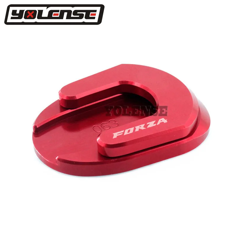 Для HONDA Forza300 Forza250 Forza125 MF13 Forza 300 200 125 Мотоцикл с ЧПУ подставки Sidestand подставка расширения площадка для увеличения - Цвет: Red