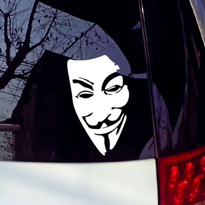 Высококачественные автомобильные наклейки V для Vendetta светоотражающая лента