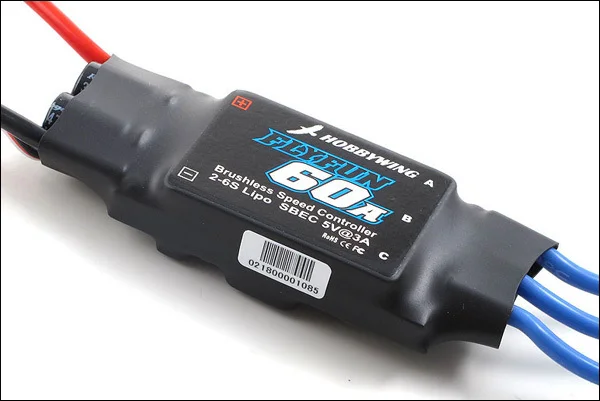 

Hobbywing FlyFun 60A ESC Built-in 3A 5V BEC 2S-6S Hobby Wing Fly Fun High Performance Brushless Motor RC Airplanes Speed Brushed