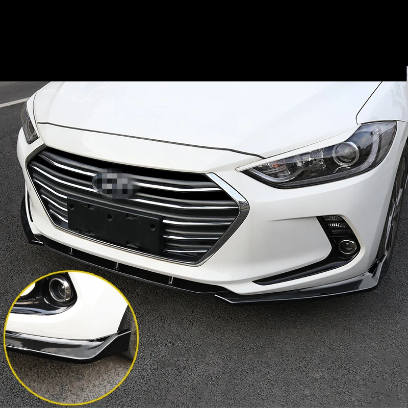 Для hyundai Elantra 2016 2017 2018 ABS Хром передний бампер губа против царапин аксессуары для