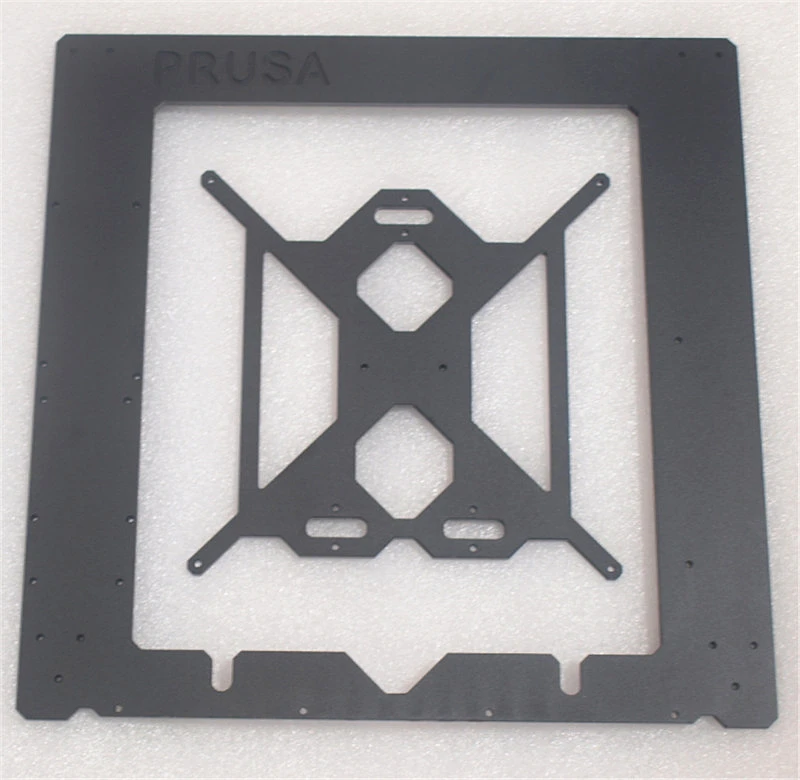 Reprap Prusa i3 MK2 клон алюминиевый один кадр+ Отопление кровать 6 мм Толщина Черный Цвет ЧПУ сделал