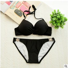 Бикини на косточках комплект бикини Одежда заплыва костюм купальные костюмы Сталь опорой собрать Европа и Америка Купальники для малышек