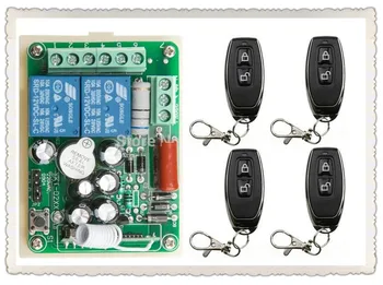 

NEW 220V 2CH 10A Receiver & Transmitter RF Wireless Remote Switch teleswitch Momenrary Toggle Latched Adjustable
