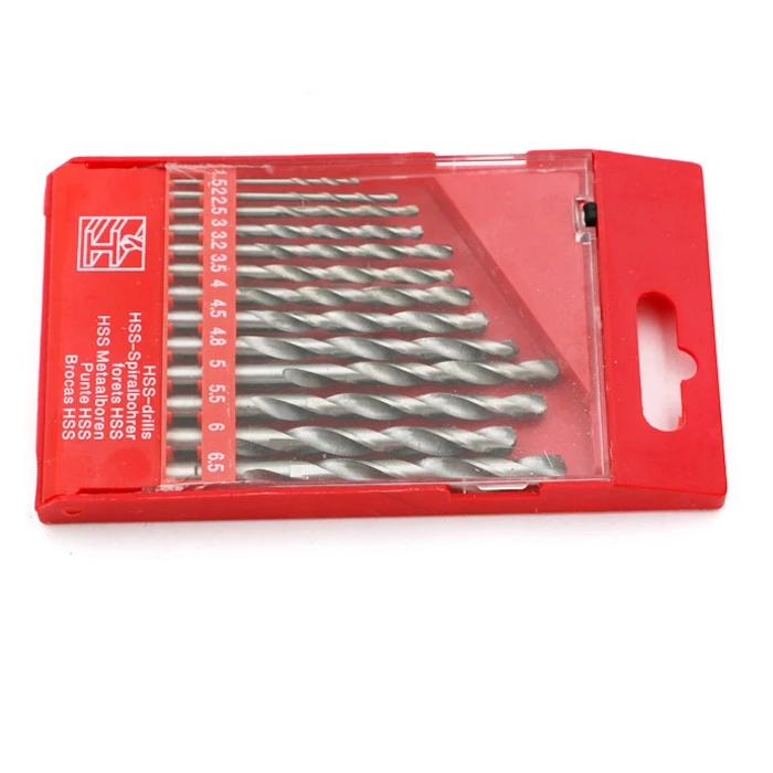 13 PCS Round Shank Coated HSS Titanium Twist Drill Bit Set 1.5-6.5mm Metal Wood Drill Bit Cobalt Drill Set Woodworking Metalwork 13 PCS Round Shank Coated HSS Titanium Twist Drill Bit Set 1.5-6.5mm Metal Wood Drill Bit Cobalt Drill Set Woodworking Metalwork