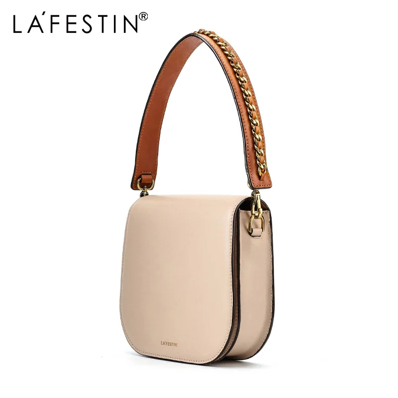 

LAFESTIN 2018 new Fashion leather saddle bag mini shoulder bag Messenger bag casual women handbag