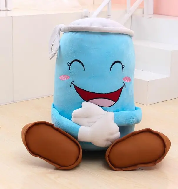 Creative Funny Cans Cylindrical Beverage Bottle Cartoon Plush Pillow Laughing Table Couple Backrest Creative Girl Birthday Gift