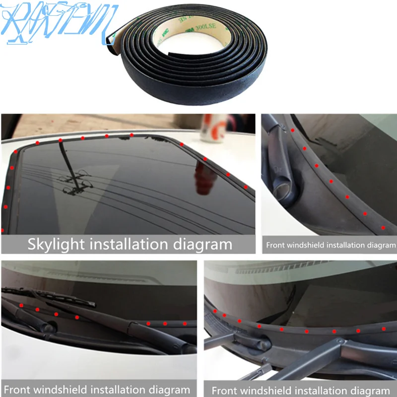 

3M Car sunroof seal sticker for Lexus RX300 RX330 RX350 IS250 LX570 is200 is300 ls400 AUTO Accessories