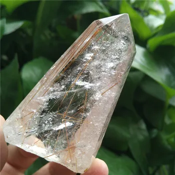 

Rutilated Crystal Point Stone Stones Natural Crystals Wicca Cristal Islande Pierre Naturelle Et Cristaux Healing Home Decor. 117