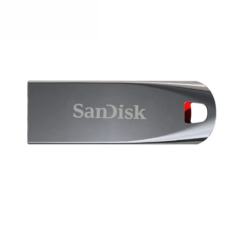 Серый SanDisk USB 2,0 Мини-флеш-накопители 64 ГБ 32 ГБ 16 ГБ флеш-накопитель U диск USB ключ Флешка для ПК - Цвет: Серый