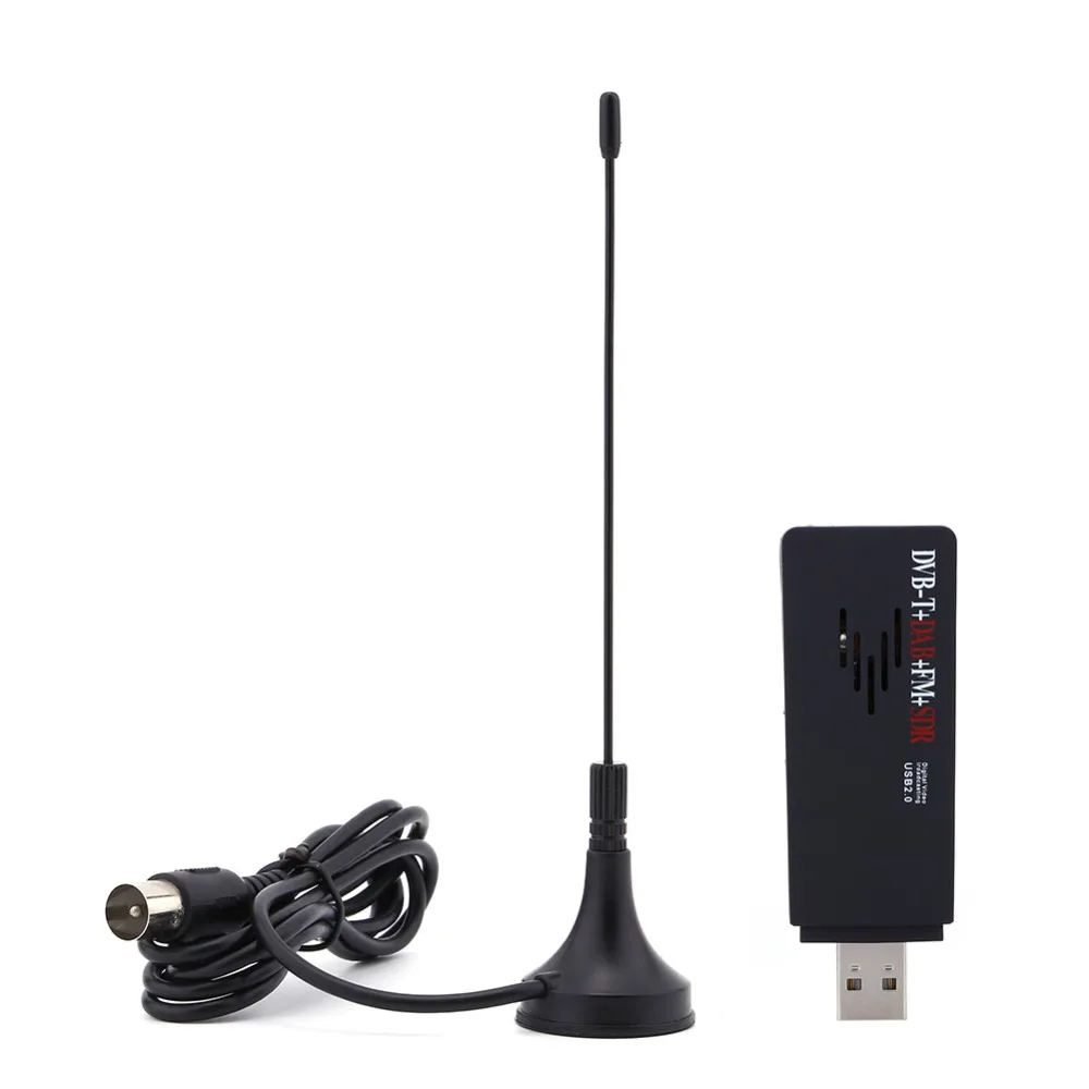 Цифровой USB 2,0 ТВ-накопитель FM+ DAB DVB-T RTL2832U+ R820T SDR DAB FM HD ТВ-тюнер приемник RTL2832U R820T для ПК ноутбука