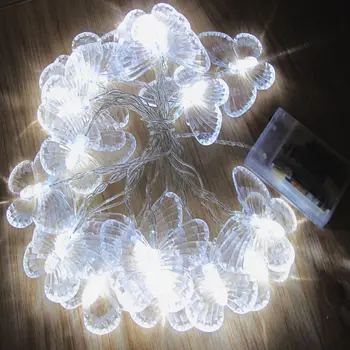 

Battery 8M 50LED Butterfly Garland Christmas String lights for Garden Outdoor Home Decor Wedding Party patio Curtain Decotation