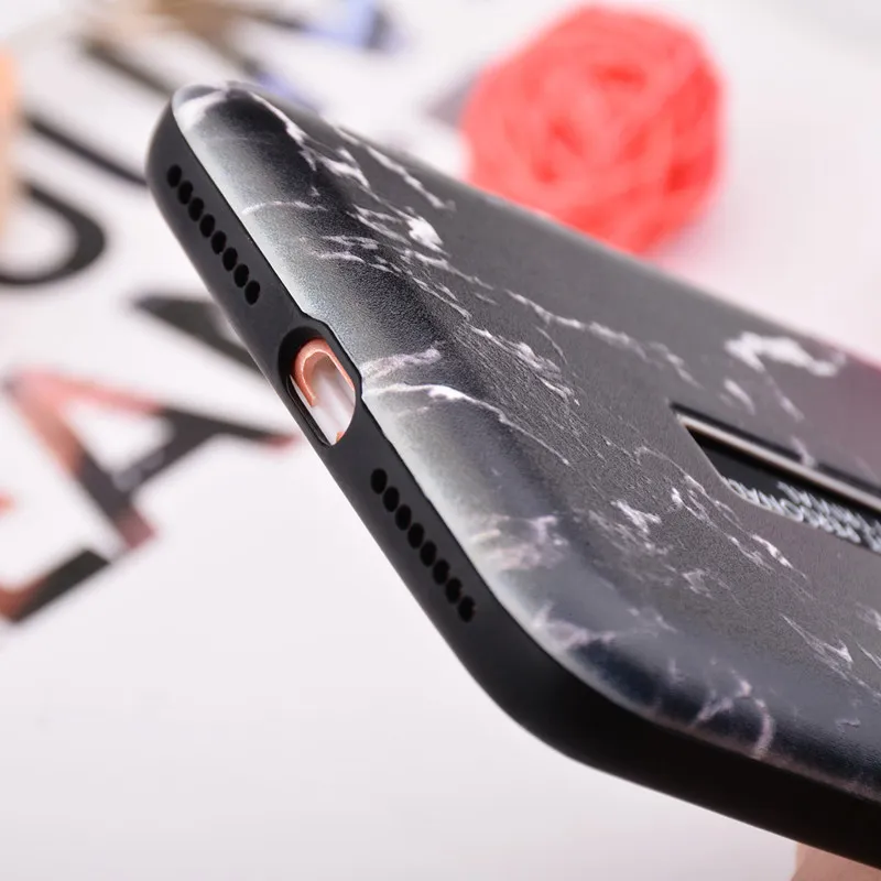 Ollivan Marble Case For iphone Xs Max Case Silicone Phone Holder Stand Cover Case For iphone Xs Max XR Xs X 7 8 6 6s Plus Coque (22)