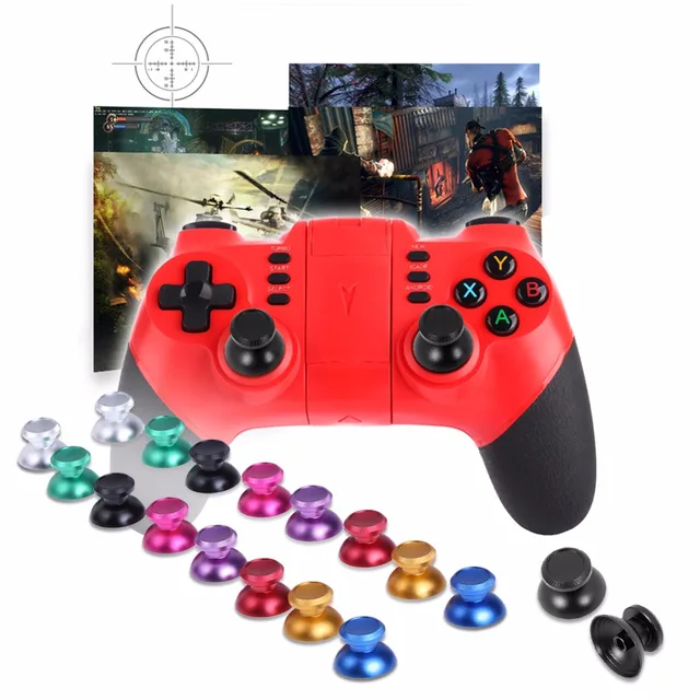 Best Offers 2pcs Metal Aluminum Analog Thumb Sticks Thumb Joystick Caps For PS4 For XBOX ONE Controller for Game Pads Replacement Stick Cap