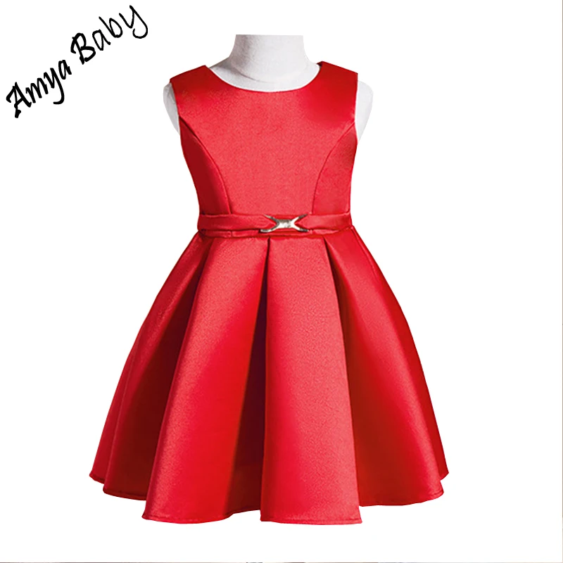 brick red color dress
