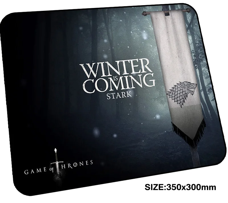 

Game of Thrones pad mouse gamer mause pad 350x300mm padmouse Halloween Gift mousepad ergonomic gadget Fashion office desk mats