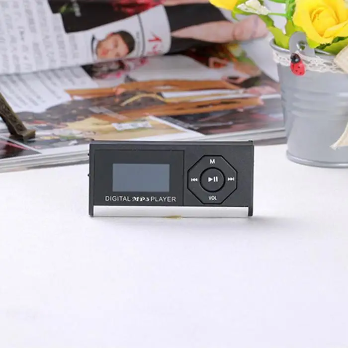 MP3 USB 2,0 TF простой Touchtone 20 Монохромное освещение экрана, мобильный флэш-диск удобный светильник с зажимом MP3