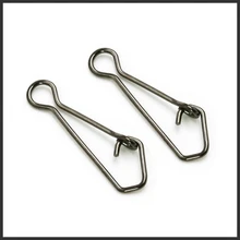 50pcs Bearing Fishing Swivels Rolling Rings Interlock Hook Lure Fishhook Snap Swivels Connector Tackle Bait holder Device