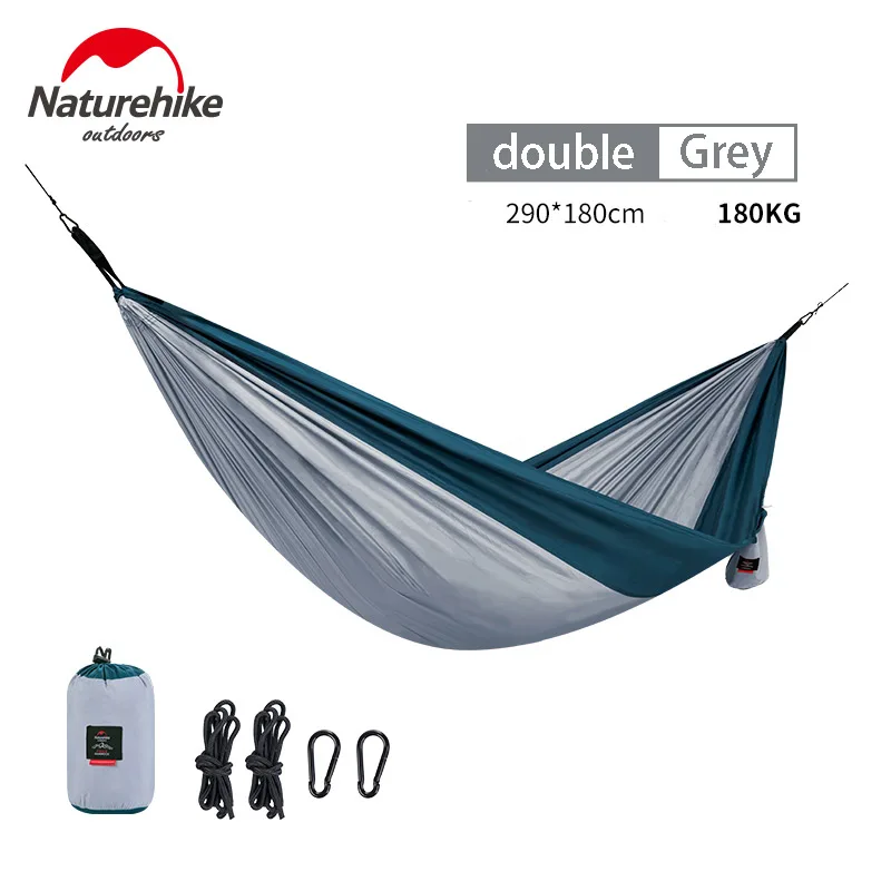 Гамак NatureHike Двухместный 180 кг ультралегкий из полиэстера 340T|Палатки| |