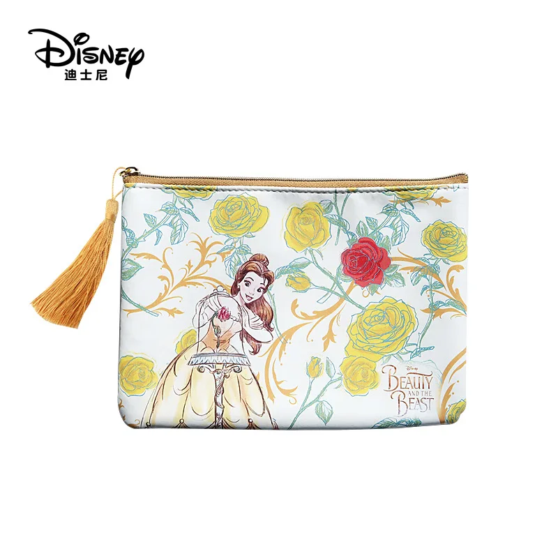 

Disney princess toys for girls Beauty and the Beast Fashion Multi-function Storage Bag Cosmetic Bag girls birthday gift