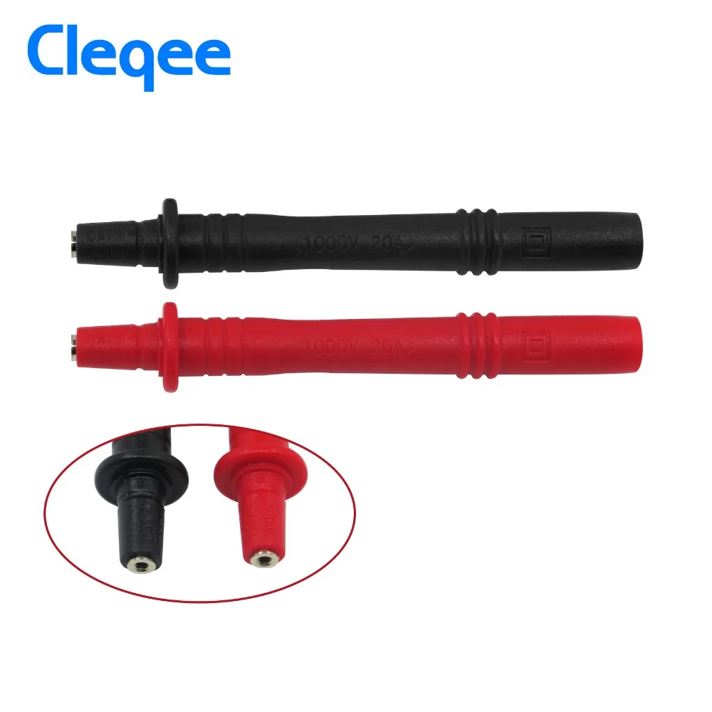 Cleqee P8001 2 шт. мультиметр зонд Сменные позолоченные иглы тестовые зонды для мультиметр настольная ручка