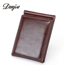 DANJUE высококачественные мужские Зажимы для денег Ретро мужской деловой бумажник чехол для карт искусственная кожа, многофункциональный мужской кошелек с застежкой