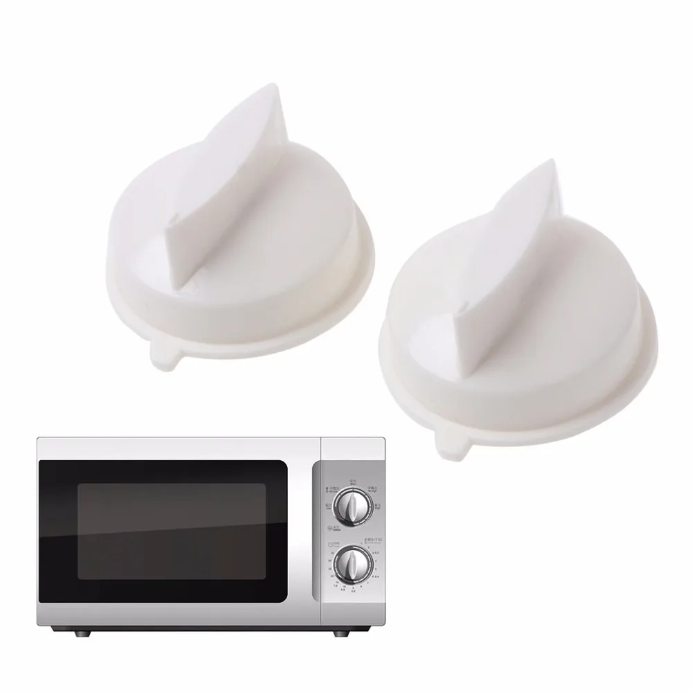 

2Pcs Microwave Oven Rotary Knob Timer Plastic Control Switch For Media Universal