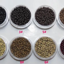 1000 шт 3,0 мм Силиконовые нано кольца для нано Кончика Волос медные звенья медные кольца Бусины наращенные волосы инструменты