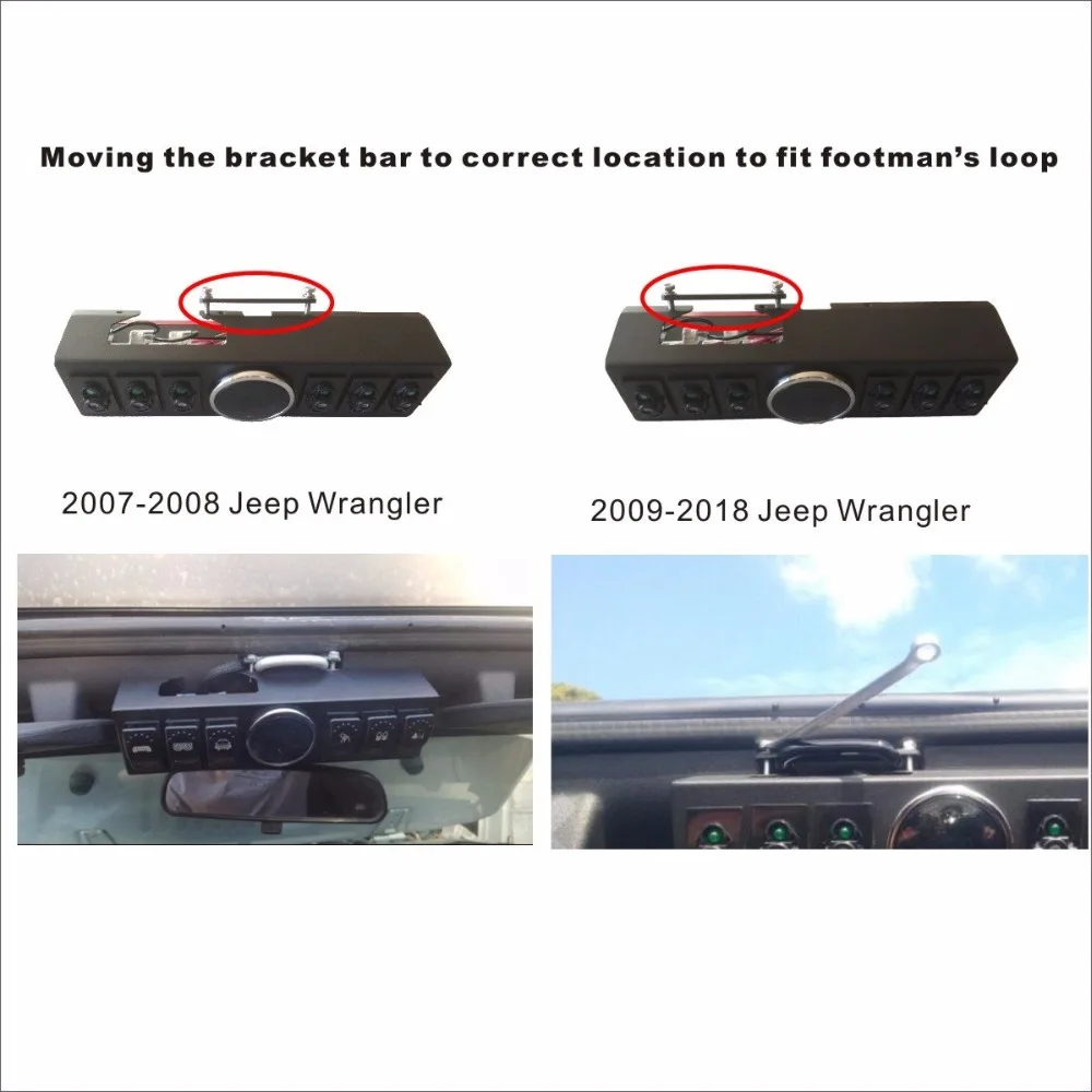 Jeep Wrangler JK & JKU 2007-2018 Overhead 6-Switch Pod 8