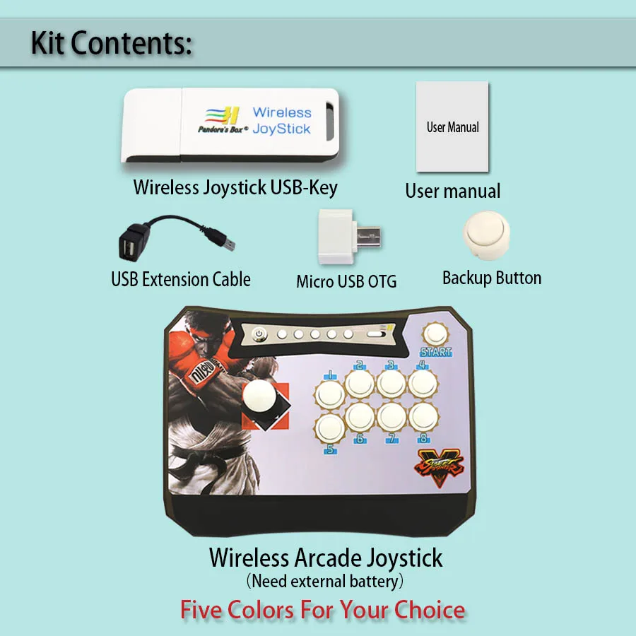 vara console com usb-chave receptor kit para