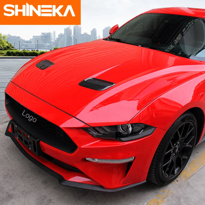Чехол SHINEKA для Ford Mustang 2018 из углеродного волокна красный чехол автомобильного