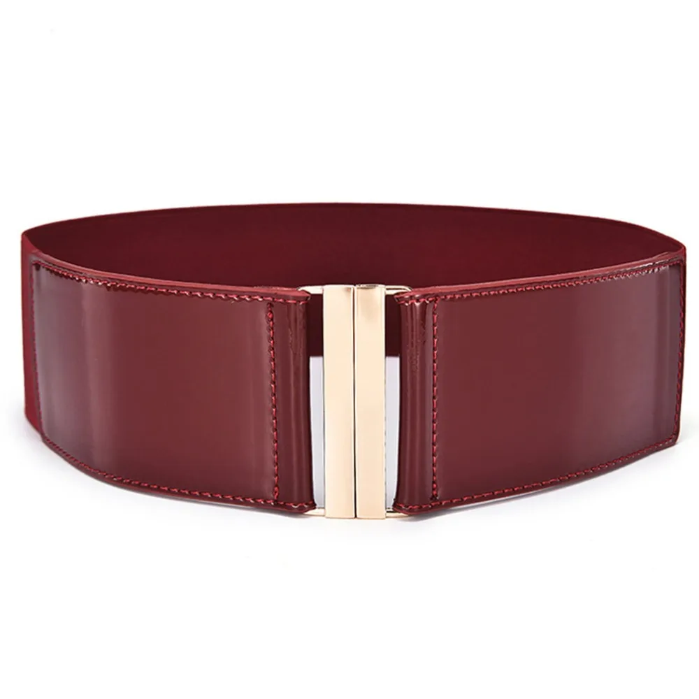 FAJARINA Ladies All-match Woman Decorative Elastic Cow Skin Genuine PU Leather Belts for Women Wide Waist Cummerbunds LDFJ083 FAJARINA Ladies All-match Woman Decorative Elastic Cow Skin Genuine PU Leather Belts for Women Wide Waist Cummerbunds LDFJ083
