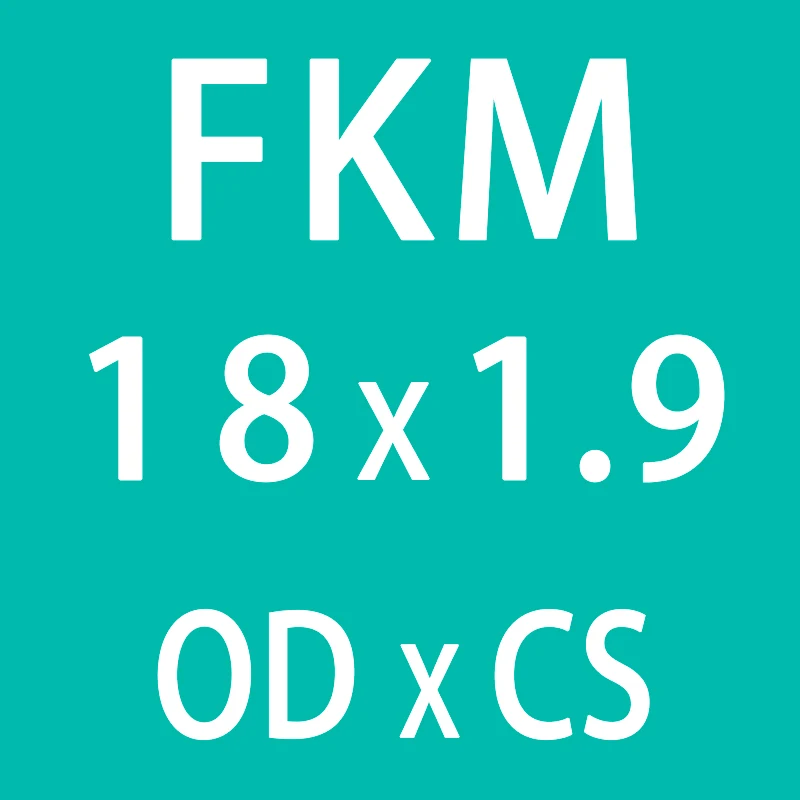 10 шт./лот резиновое кольцо зеленый FKM уплотнительное кольцо уплотнения 1,9 мм Толщина OD 15/16/17/18/19/20 мм резиновые О-образный уплотнитель масло прокладка топлива шайба - Цвет: OD18mm