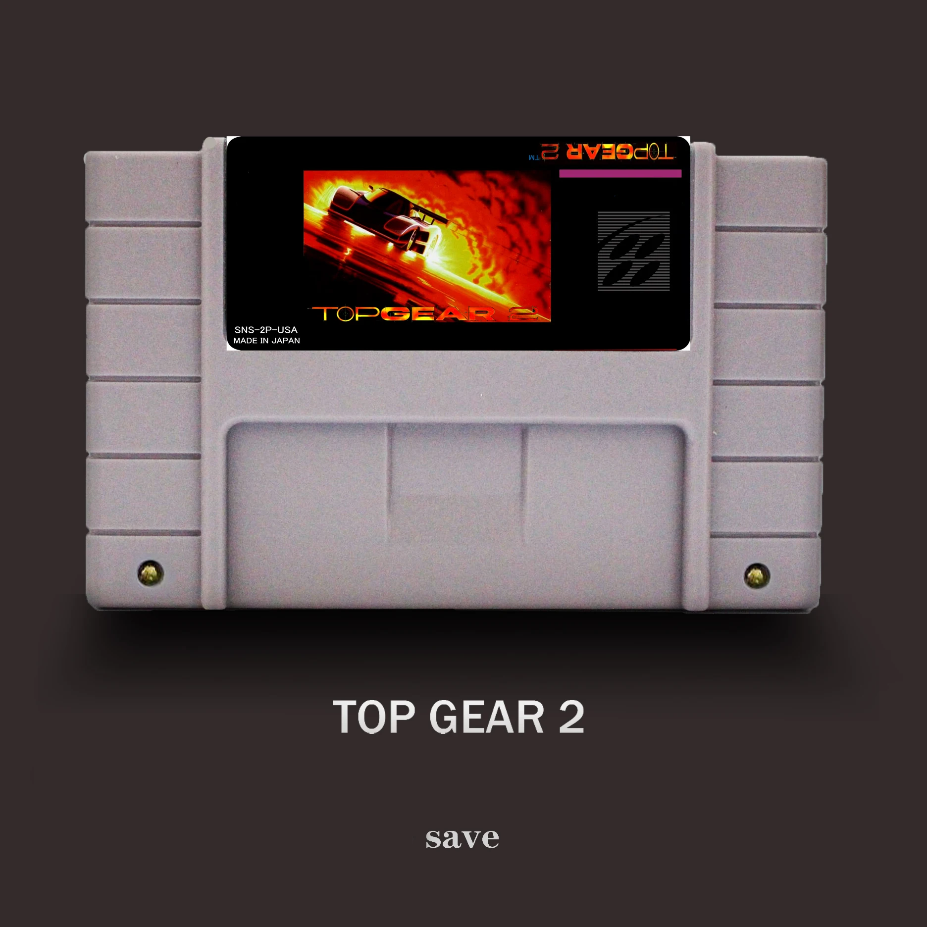 TOP GEAR 2 16 бит для NTSC игровой плеер большая серая игровая Карта|Картриджи| |