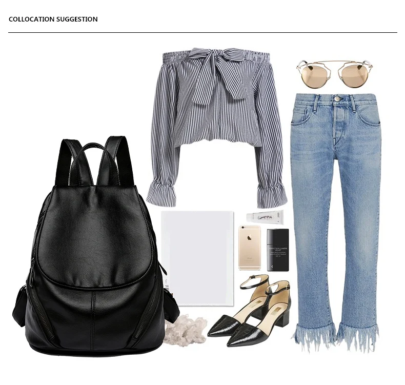 Qualidade Mochila Bagpack Mulheres Moda Sacos de