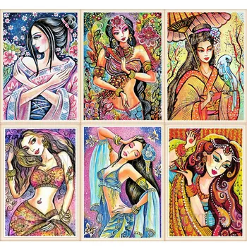 

5D DIY Diamond Painting Indy girl Diamond Mosaic Picture Of Rhinestones Diamond Embroidery Cross Stitch Animal Home Decor Gift