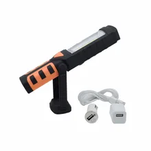 Портативный 10 Вт COB светодиодный перезаряжаемый рабочий светильник, светильник-вспышка для ремонта автомобиля, инспекционный светильник, магнитный аварийный светильник